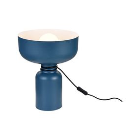 Klausen 108034 - Stolná lampa ABEL 1xE27/11W/230V modrá
