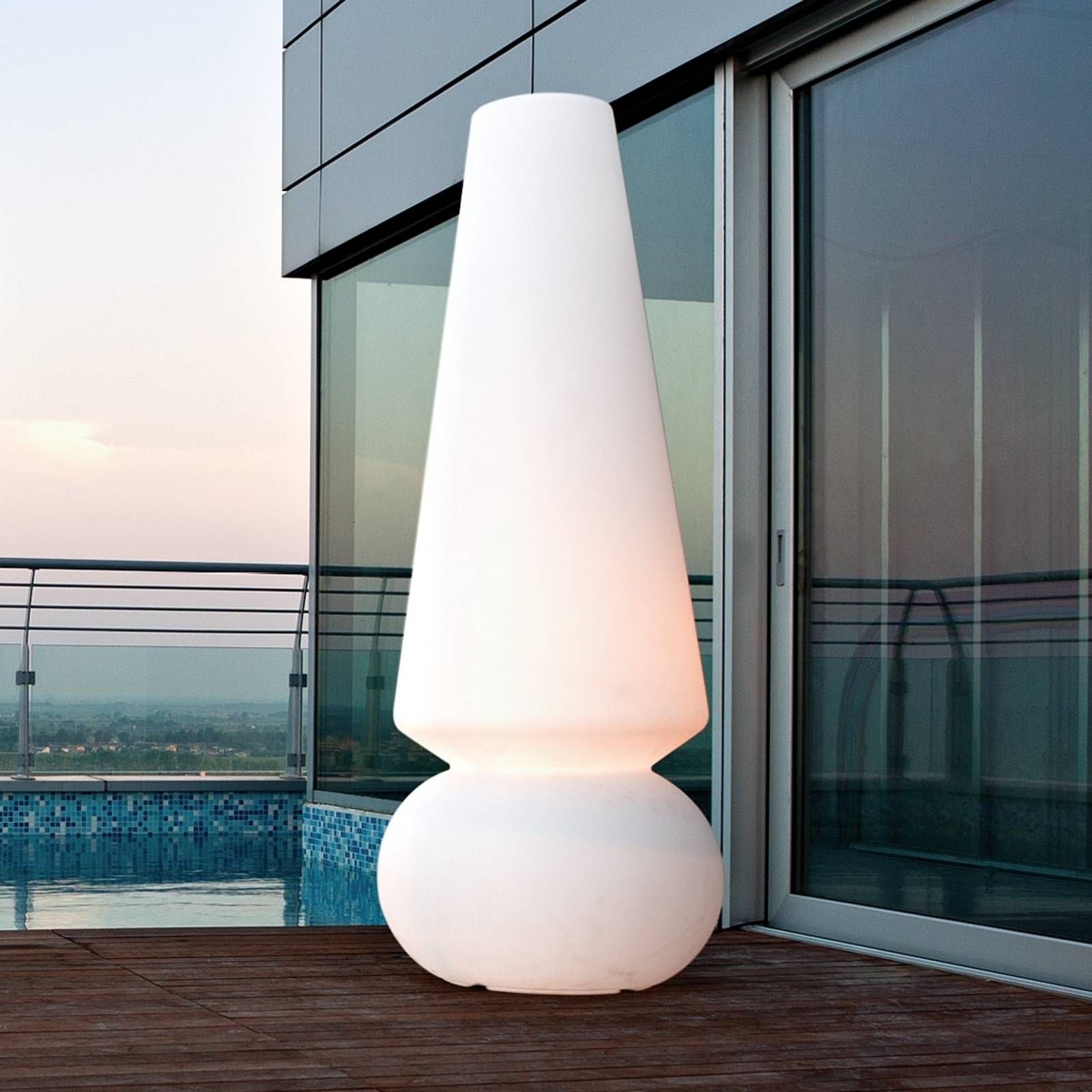 Linea Light MARGE stojaca lampa pre vonkajší priestor, plast, E27, 24W, K: 191cm