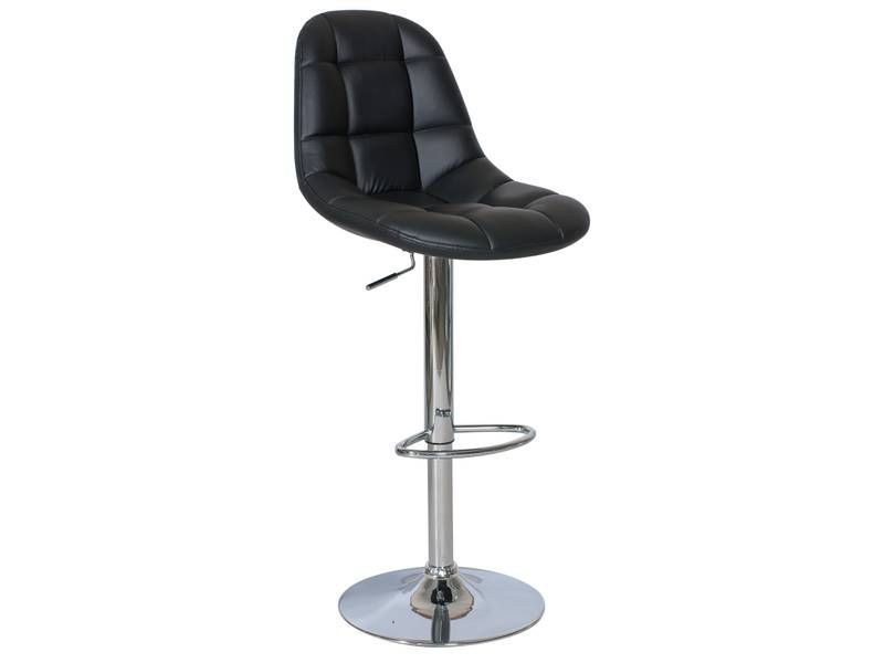 Barová stolička Signal C-198 čierna/chróm