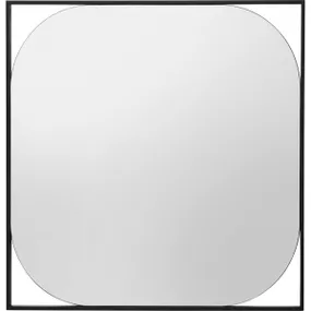 KARE Design Nástěnné zrcadlo Bonita Black 81x81cm