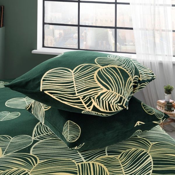 DomTextilu Mikroplyšové posteľné obliečky v zelenej farbe  Zelená 68692-244437