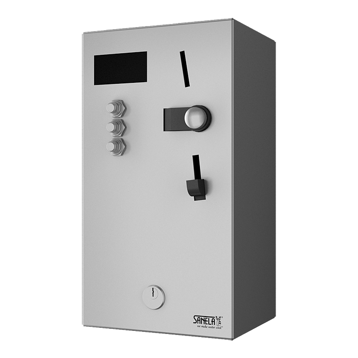 Sanela - Mincový automat pre jednu až tri sprchy – priame ovládanie, voľba sprchy tlačítkom