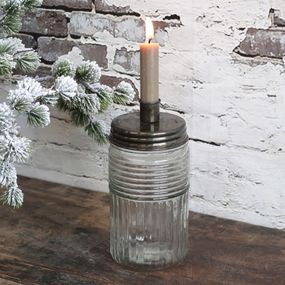 Svietnik na úzku sviečku v tvare pohára Jari - Ø 9*22cm