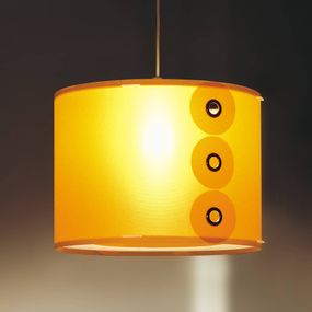 Artempo Italia Oranžová závesná lampa Rotho, Chodba, plast, E27, 30W, K: 30cm