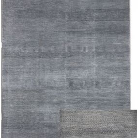 Diamond Carpets koberce Ručne viazaný kusový koberec Diamond DC-MCN Light grey / blue - 275x365 cm