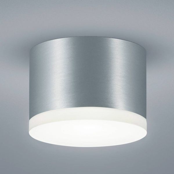 Helestra Pala – LED downlight, hliník matné, Kúpeľňa, kov, akryl, 9W, K: 7cm