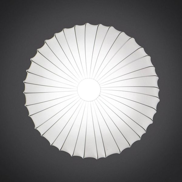 Axo Light Axolight Muse závesná lampa v bielej, Obývacia izba / jedáleň, kov, látka, E27, 23W