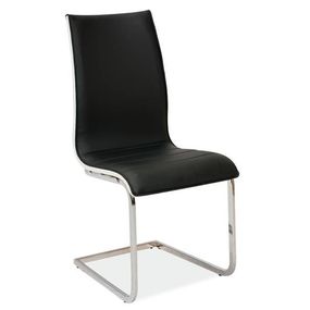 Jedálenská stolička Signal H-133 chróm/čierna/biela