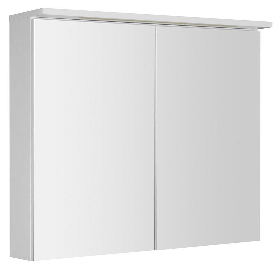 AQUALINE - KAWA STRIP Galérka s LED osvetlením 80x70x22cm, biela WGL80S