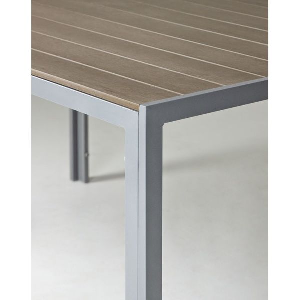 Záhradný stôl polywoodový Dizu 150 cm hnedý