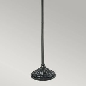 QUOIZEL Stojaca lampa Larissa tienidlo dizajn Tiffany, Obývacia izba / jedáleň, composite, sklo, E27, 100W, K: 157.5cm