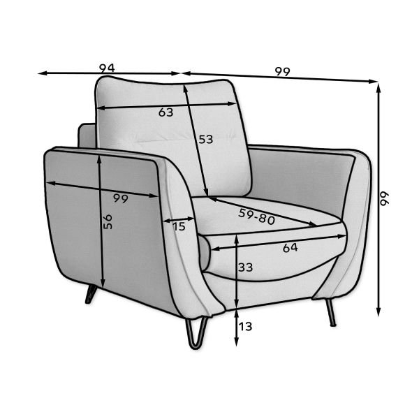 Rozkladacia sedacia súprava s úložným priestorom Salma 3+1+1 - horčicová