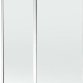 MEXEN - Flip vaňová zástena 1-krídlo 120x150 cm, transparent, chróm 894-120-101-01-00