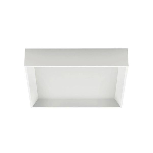 Linea Light Stropné LED svietidlo Tara Q, hranaté 30 x 30 cm, Chodba, hliník, polykarbonát, 22W, P: 30 cm, L: 30 cm, K: 6.4cm