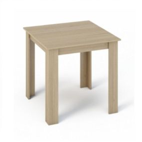 Jedálenský stôl, dub sonoma, 80x80, kraz
