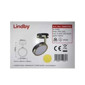 Lindby - LED Bodové svietidlo 1xG53/6W/230V