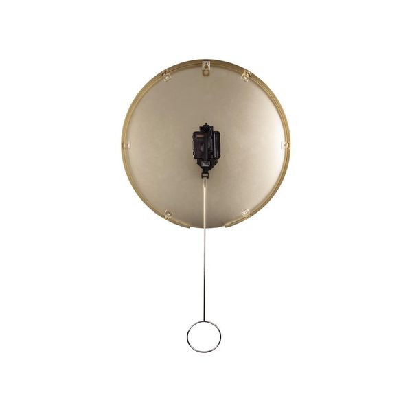 Biele nástenné kyvadlové hodiny Karlsson Pendulum, ø 34 cm