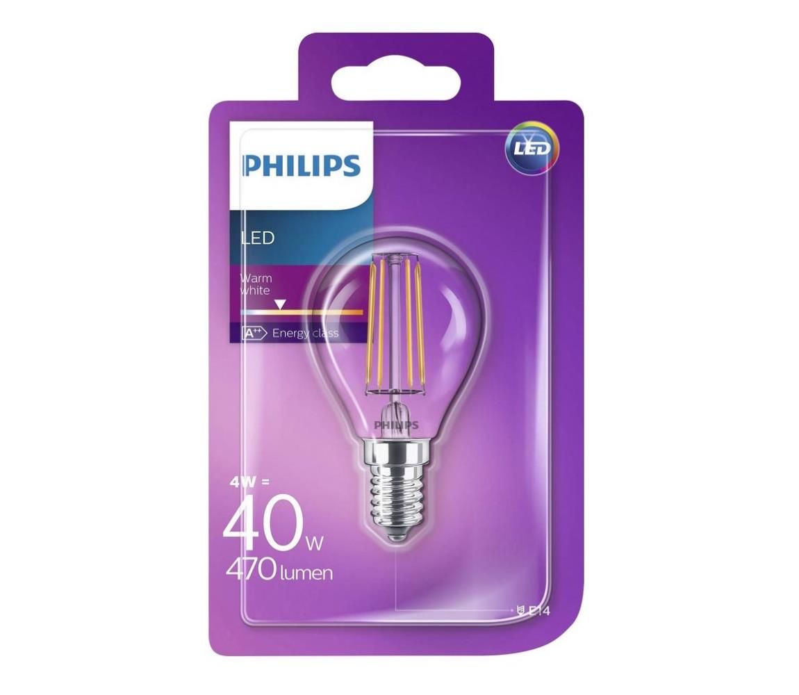 LED Žiarovka Philips VINTAGE P45 E14/4W/230V 2700K