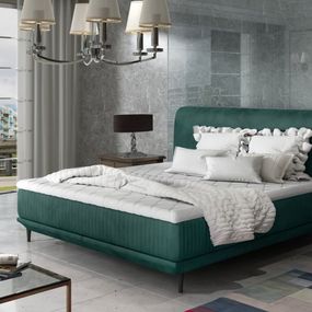 ArtElta Manželská posteľ ASTERIA | 180 x 200 cm Farba: Zelená / Monolith 37