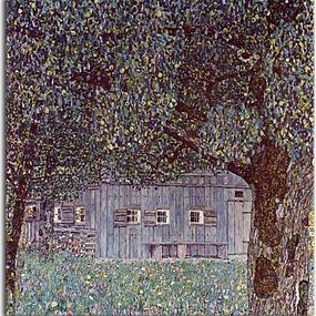 Farmhouse in Upper Austria Obraz Gustav Klimt zs16764