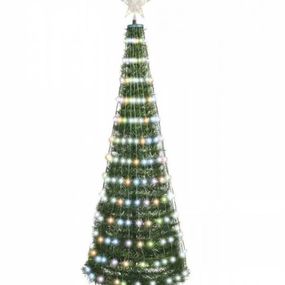 EMOS Vianočný strom s LED reťazou a hviezdou 1,5M, 244 LED, rozkladací