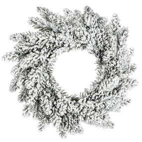 Vianočný veniec Christmaso III 50 cm zelený so snehom