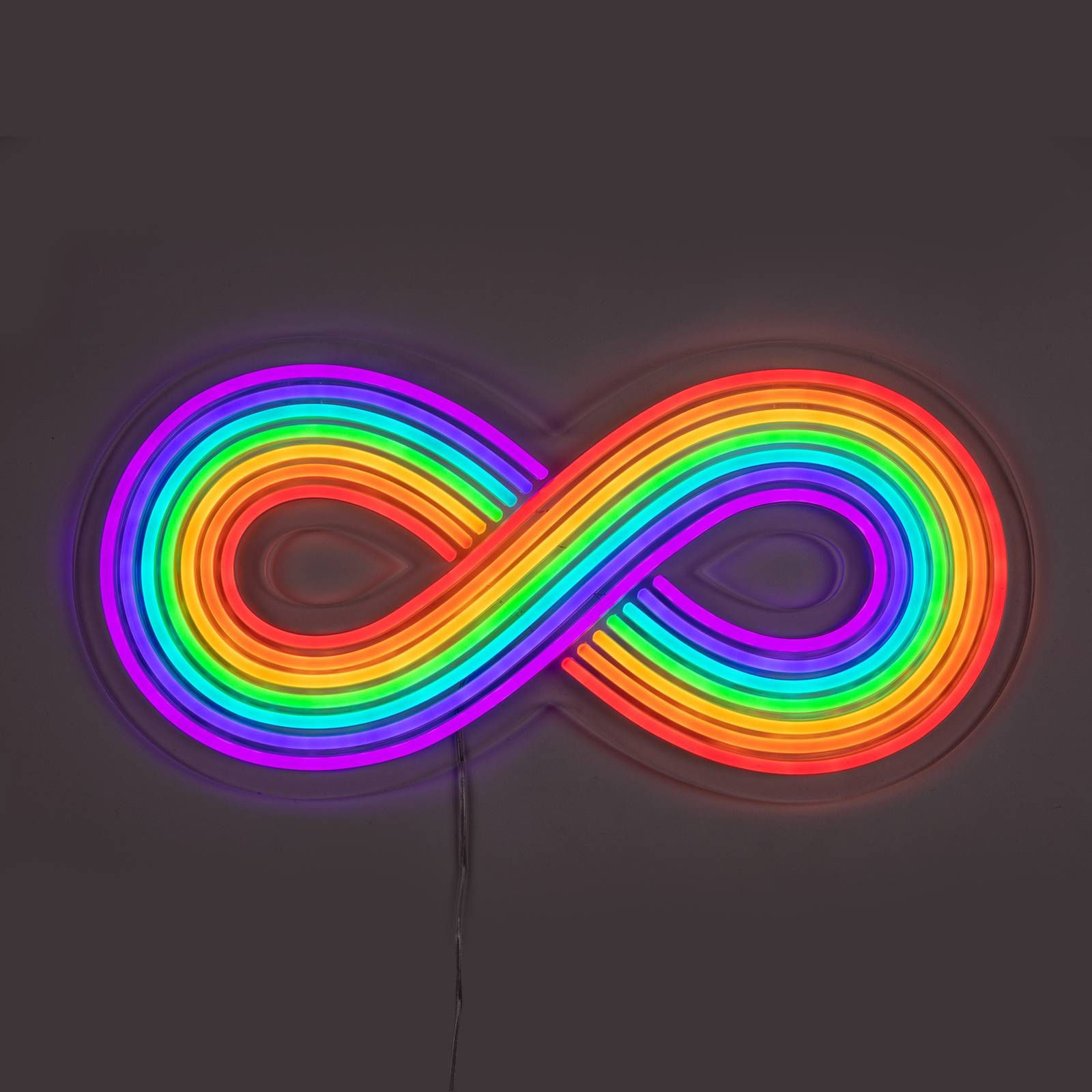 SELETTI Nástenné LED svetlo Rainbow Revolution viacfarebná, Obývacia izba / jedáleň, akryl, silikón, 43W, L: 51 cm, K: 24cm