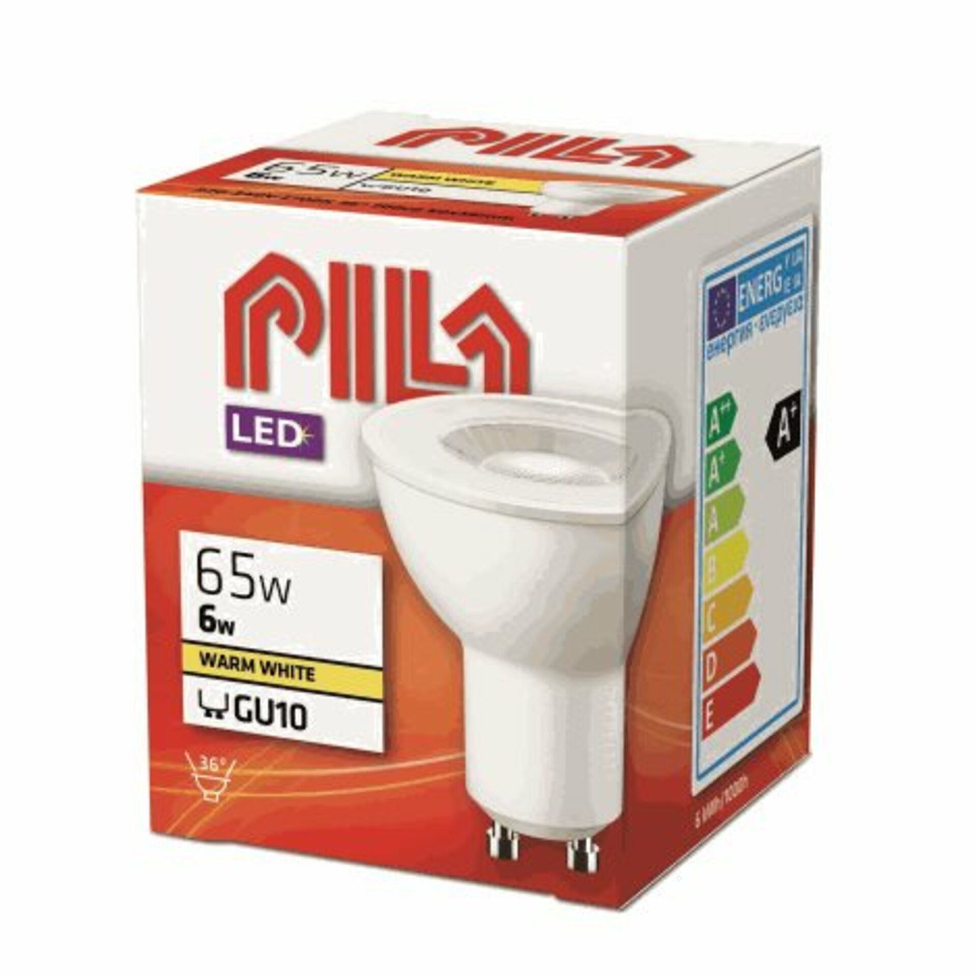 Pila=Philips Pila LEDspot ND 6-65W GU10 2700K 36D