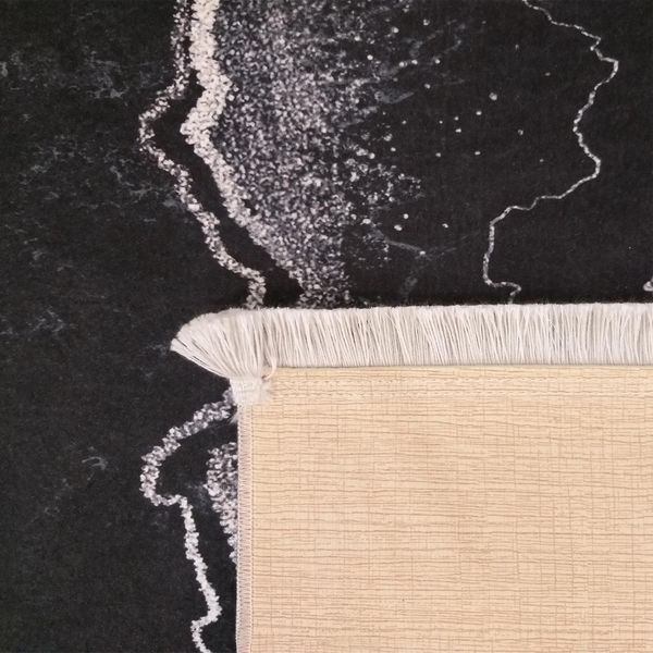 DomTextilu Protišmykový koberec sivej farby s abstraktným vzorom 23934-143435