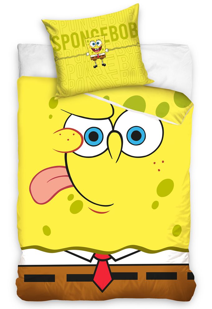 Detské obliečky Sponge Bob Emoji 140x200/70x90 cm