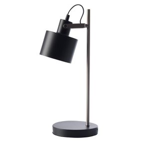 Dyberg Larsen Ocean stolná lampa v čiernej, Pracovňa / Kancelária, kov, E14, 40W, K: 43cm