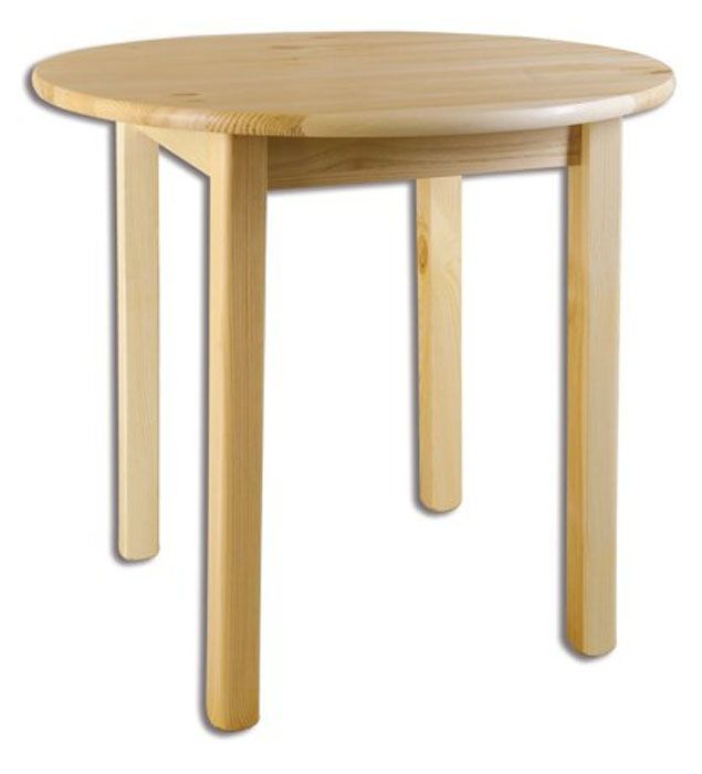 ST105 Jedálenský stôl okrúhly 60, prírodná borovica