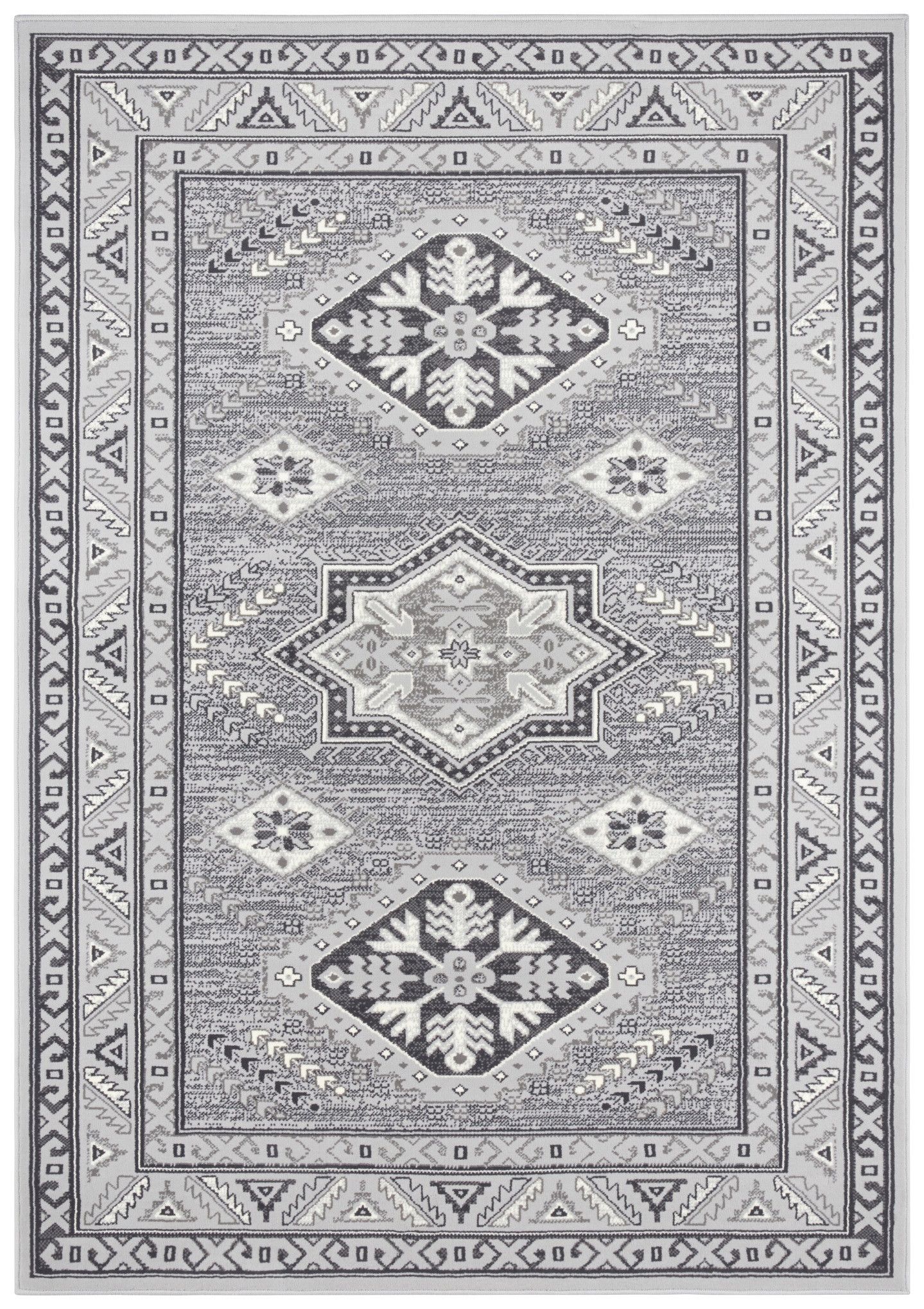 Nouristan - Hanse Home koberce Kusový koberec Mirkan 104101 Stonegrey - 80x250 cm