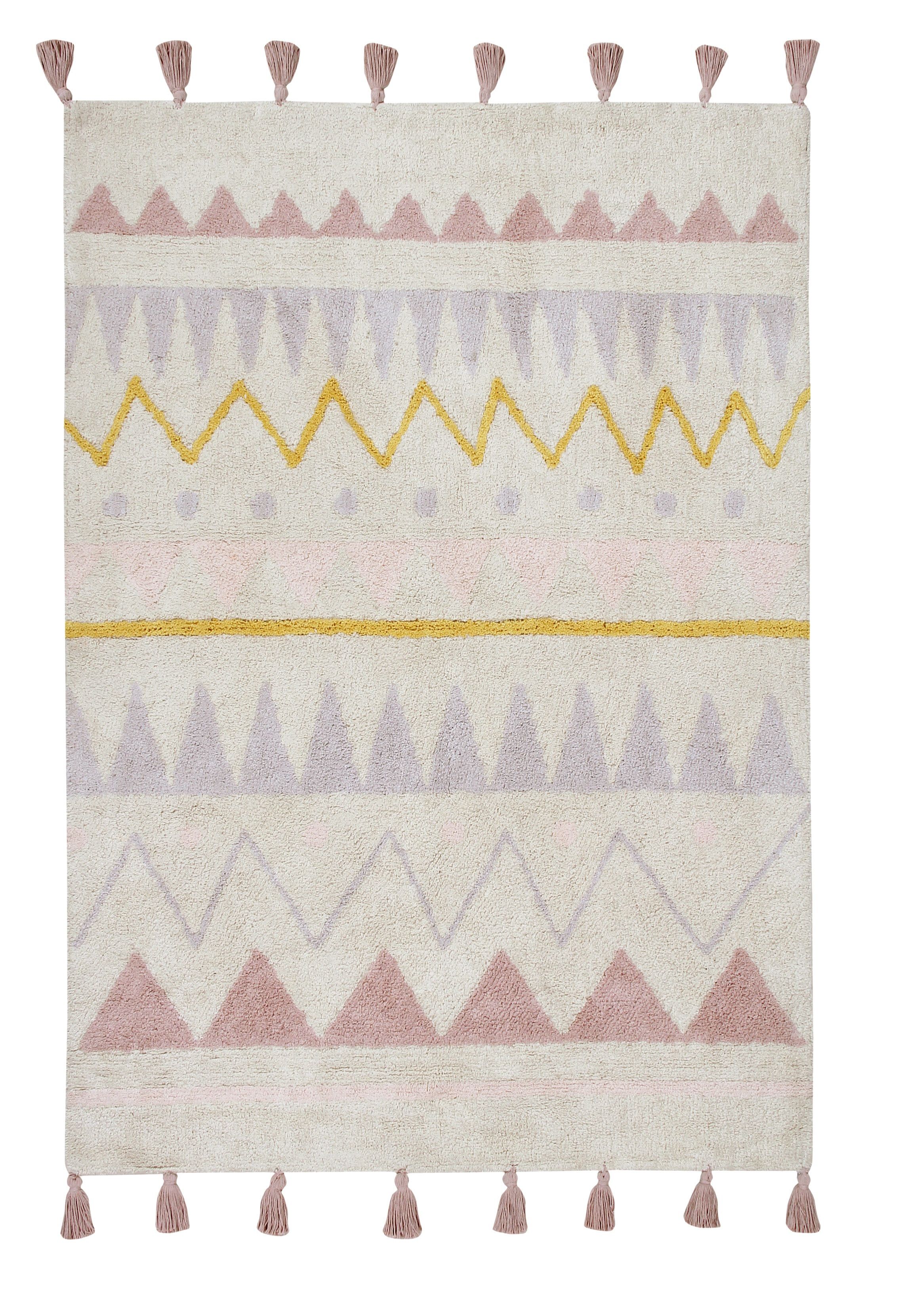 Lorena Canals koberce Ručne tkaný kusový koberec Azteca Natural-Vintage Nude - 140x200 cm