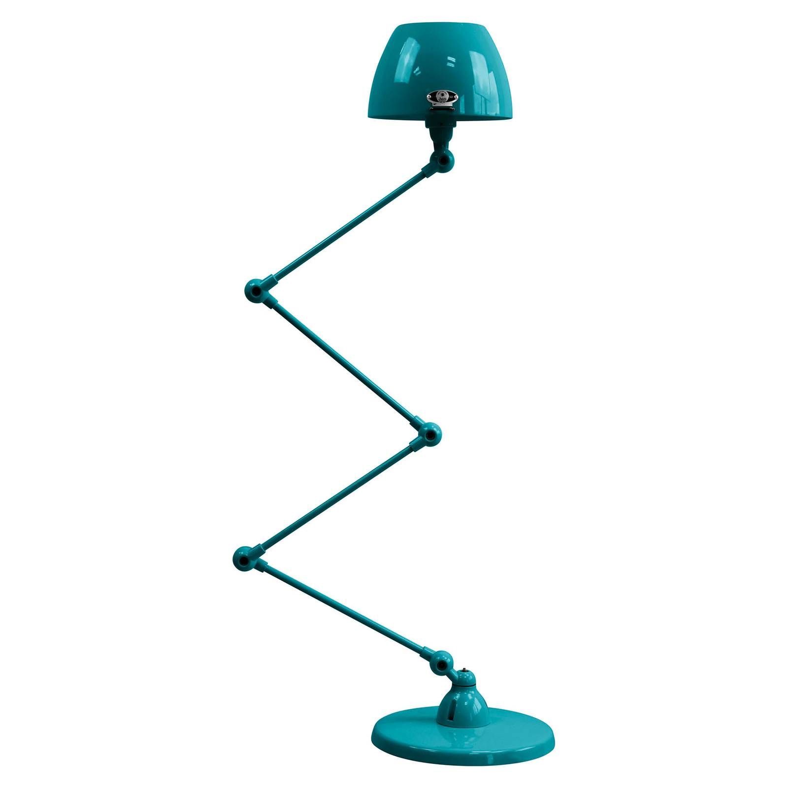 Jieldé Aicler AIC433 kĺbová stojaca lampa, modrá, Obývacia izba / jedáleň, hliník, oceľ, E14, 25W, K: 132cm