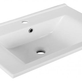 AQUALINE - ZUNO 65 keramické umývadlo nábytkové 65x45cm, biela 9065
