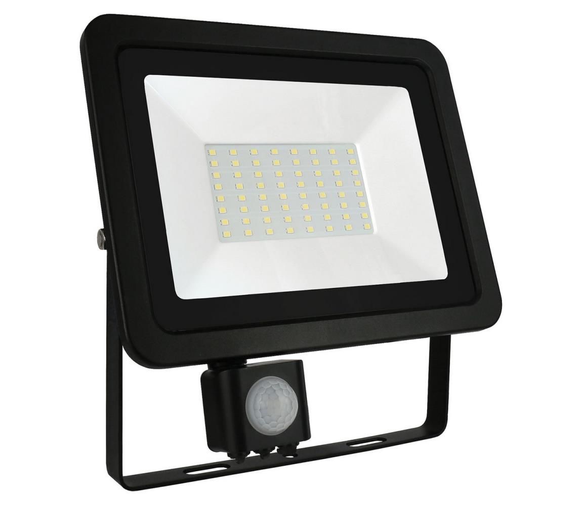 LED Vonkajší reflektor so senzorom NOCTIS LUX 3 LED/50W/230V 3000K IP44 čierna