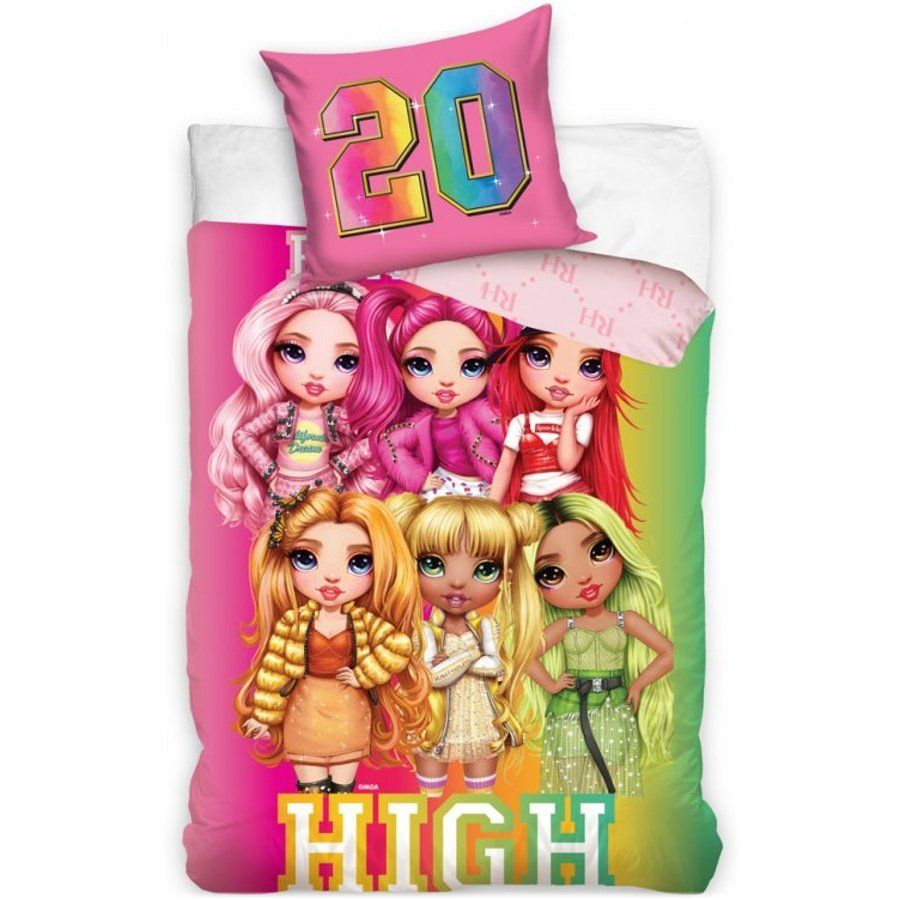 Carbotex · Bavlnené posteľné obliečky Rainbow High - motív Color Style - 100% bavlna - 70 x 90 cm + 140 x 200 cm