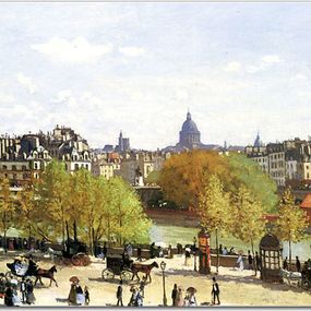 Wharf of Louvre, Paris Obraz Claude Monet - zs17753