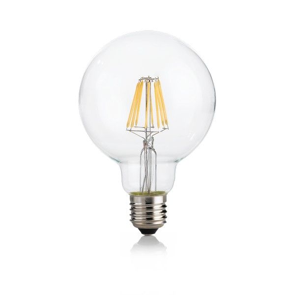 Ideal Lux 153971 LED žiarovka E27 Filament G95 8W/920lm 4000K priehľadná, globe