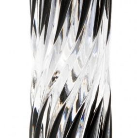 Krištáľová váza Zita, farba čierna, výška 155 mm