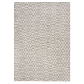 Flair Rugs koberce Kusový koberec Nur Wool Dream Grey/Ivory - 120x170 cm