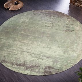 Estila Vintage kruhový koberec Adassil s vypraným efektom 150cm