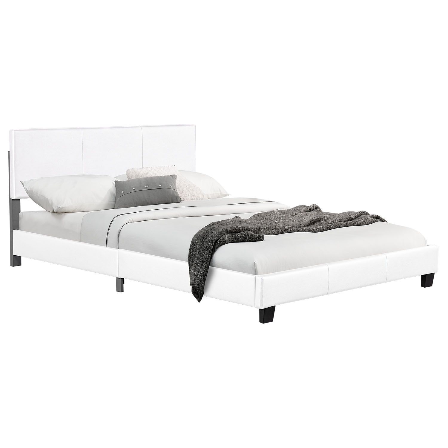 Čalúnená posteľ Bolonia 140 x 200 cm - biela
