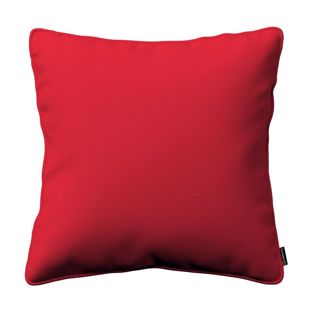 Dekoria Gabika so šnúrkou, obliečka na vankúš, červená - Scarlet red, 60 × 60 cm, Cotton Panama, 702-04