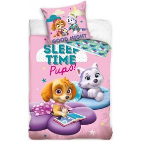 Carbotex · Obliečky do detskej postieľky Tlapková patrola - Paw Patrol - motív Sleep time - 100% bavlna - 40 x 60 cm + 100 x 135 cm