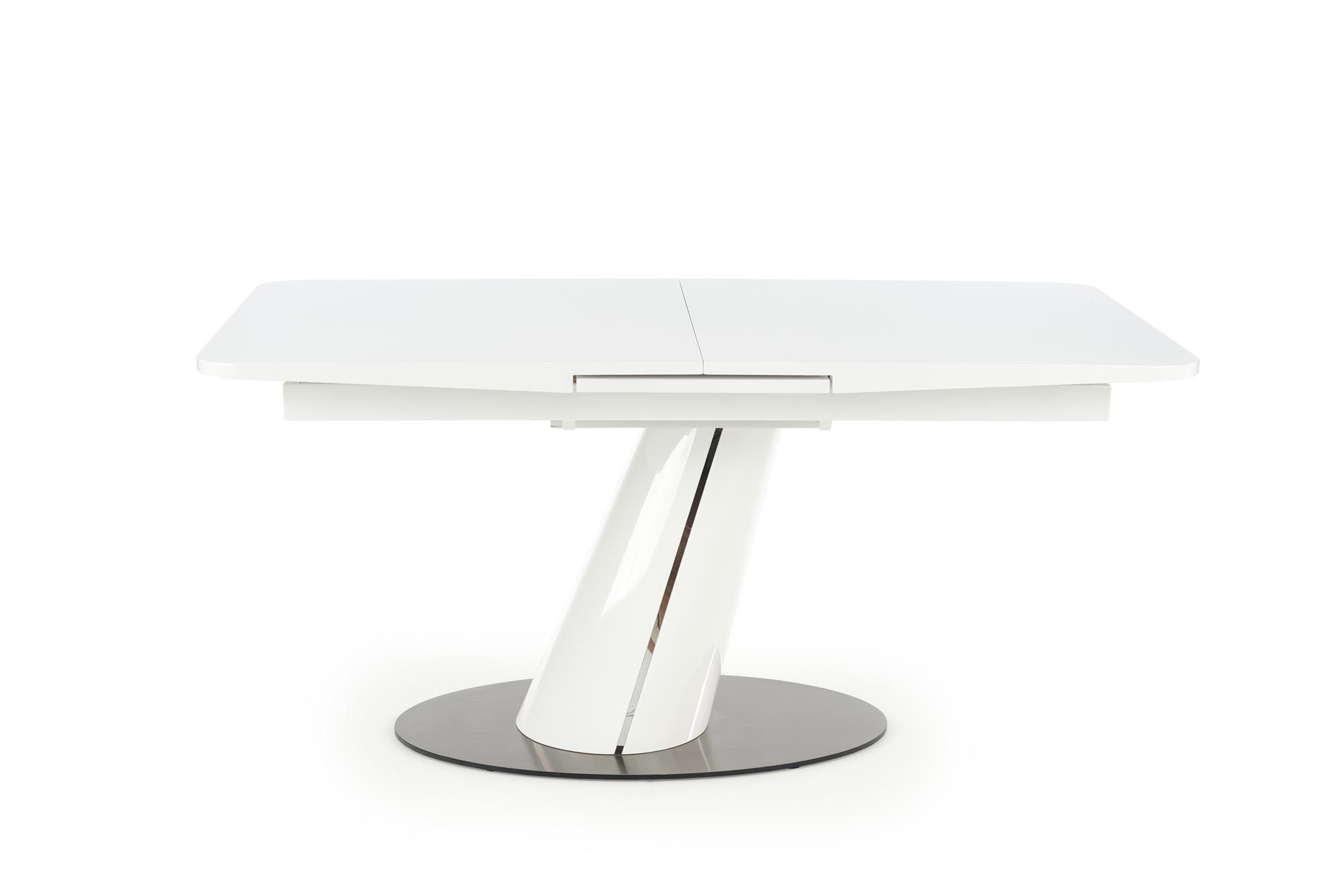 Halmar ODENSE rozkladací stôl doska - biela podstavec - biely