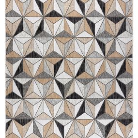Dywany Łuszczów Kusový koberec Cooper Sisal Mosaic 22222 ecru/black - 160x220 cm