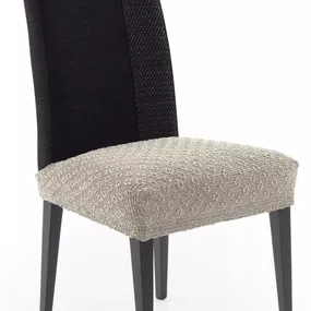 Poťah elastický na sedák stoličky, MARTIN, béžový, komplet 2 ks,