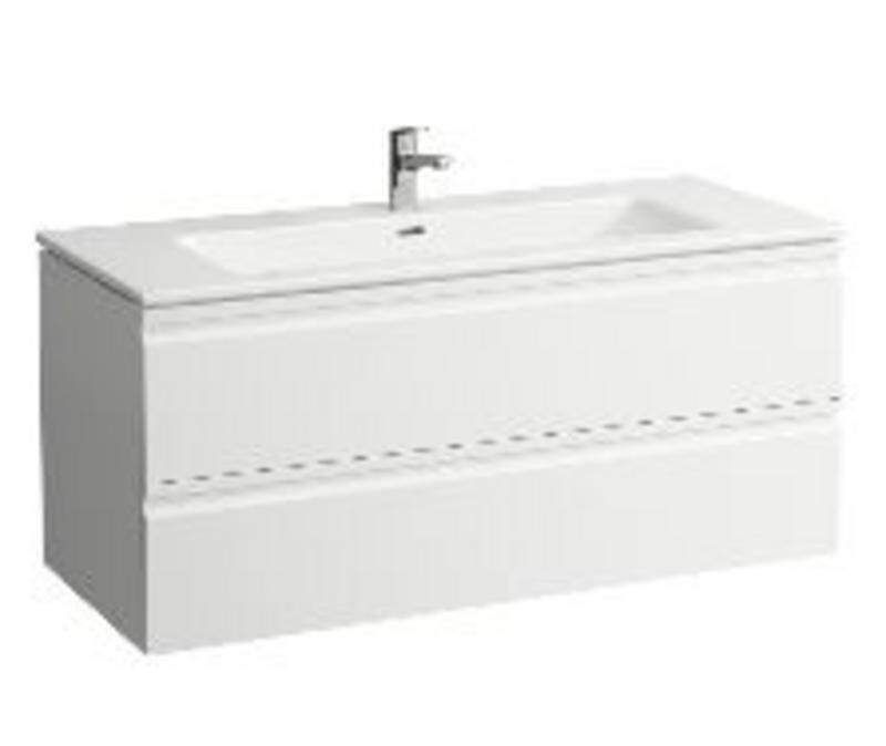 Laufen Pro S - Skrinka s umývadlom, 1200x545x500 mm, 2 zásuvky, lesklá biela H8619674751041